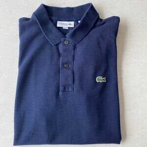 Men's Navy Lacoste Polo, Size M